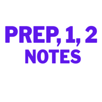 Prep/One/Two Notes